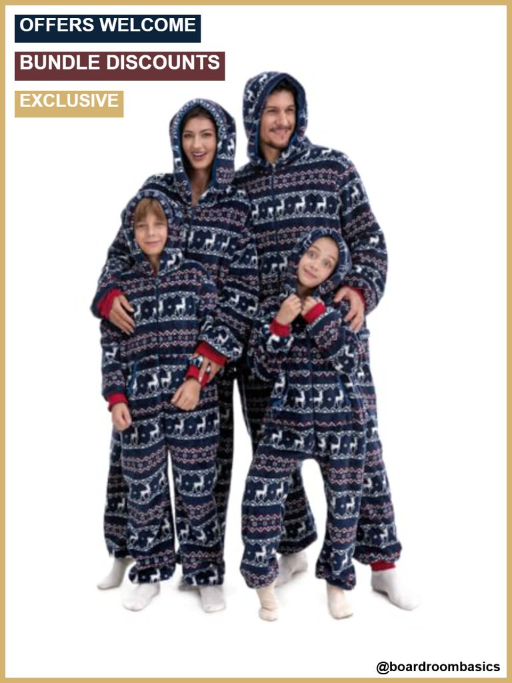 Fleece Family Christmas Matching Onesie Pajamas Adult Kids Toddlers